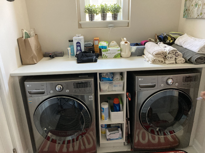Laundry room before - no sink