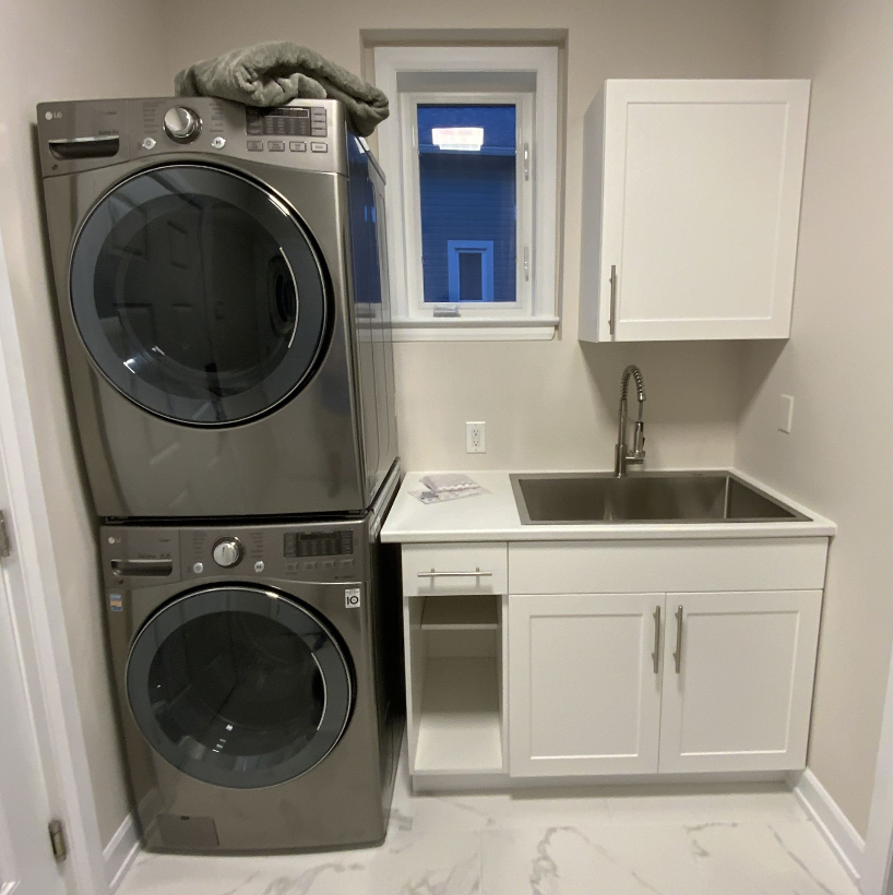 New laundry room setup complete