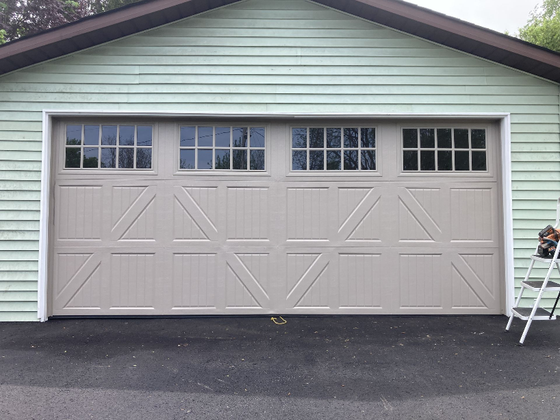 Completed double garage