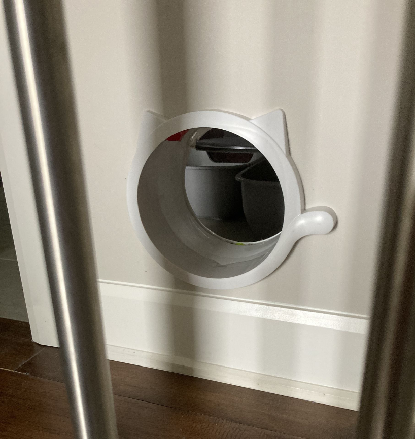 Cat door from outside
